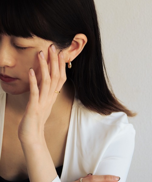 bonu. ピアス 「silver925」ボリュームフープピアス レディース