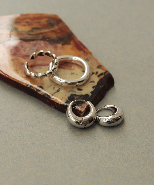 ピアス 「silver925」ボリュームフープピアス レディース メンズの画像