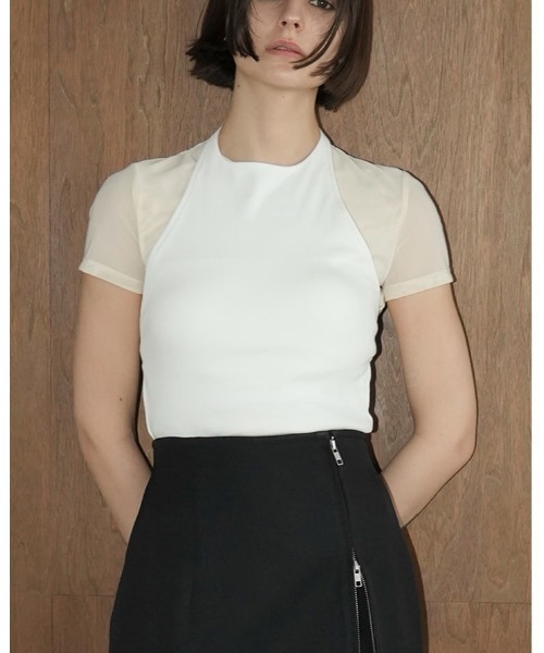 CLANE（クラネ） カップ付き キャミソール HALTER NECK CUP IN TOPS
