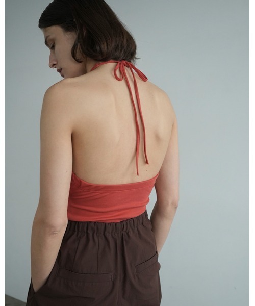 CLANE（クラネ） カップ付き キャミソール HALTER NECK CUP IN TOPS