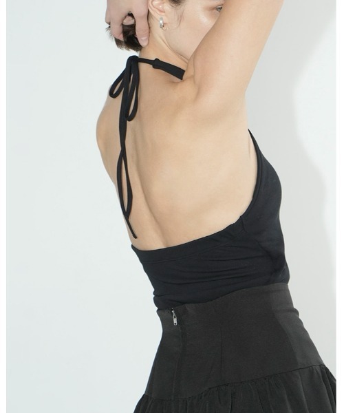 CLANE（クラネ） カップ付き キャミソール HALTER NECK CUP IN TOPS