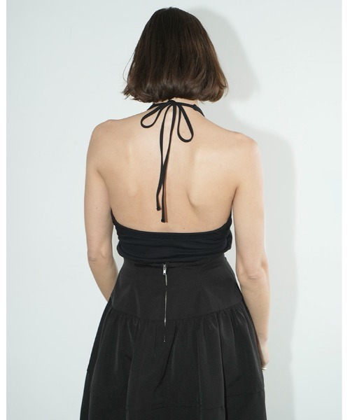 CLANE（クラネ） カップ付き キャミソール HALTER NECK CUP IN TOPS