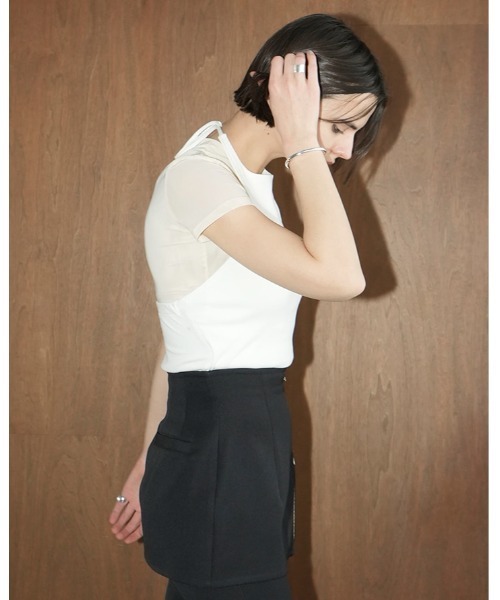 CLANE（クラネ） カップ付き キャミソール HALTER NECK CUP IN TOPS