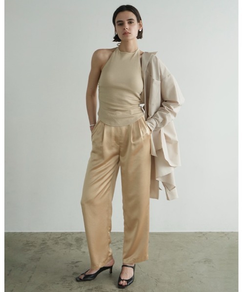 CLANE（クラネ） カップ付き キャミソール HALTER NECK CUP IN TOPS