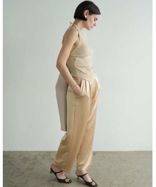 CLANE ホルターネックカップイン　ベージュ　サイズ1 CLANE（クラネ） カップ付き キャミソール HALTER NECK CUP IN TOPS