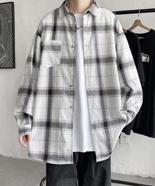 NEW GENTLEMAN シャツ ジェシー チェック オーバーサイズシャツ