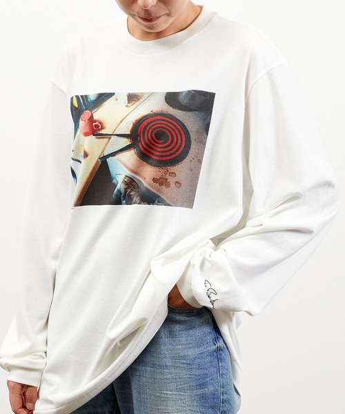 tシャツ JANESMITH ジェーンスミス / TIM BARBER hot knives L/S L-SHIRT グラフィックプリントビッグシルエ JANESMITH tシャツ ジェーンスミス / TIM BARBER hot knives S/S