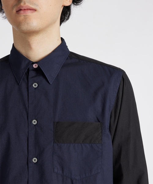Paul Smith メンズシャツ L PS Paul Smith シャツ ミックスアップパネル / 242302 073ZMD