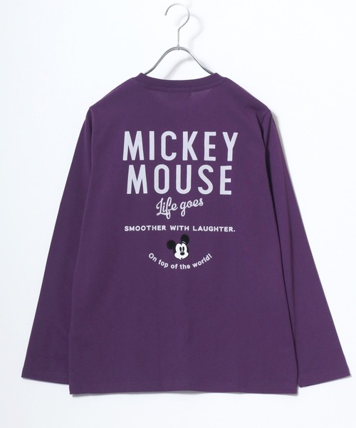 ディズニー　Tシャツ　ピンク　ピグメント　ミッキー　リンクアット　刺繍 000000014688-01-l.jpg?t=