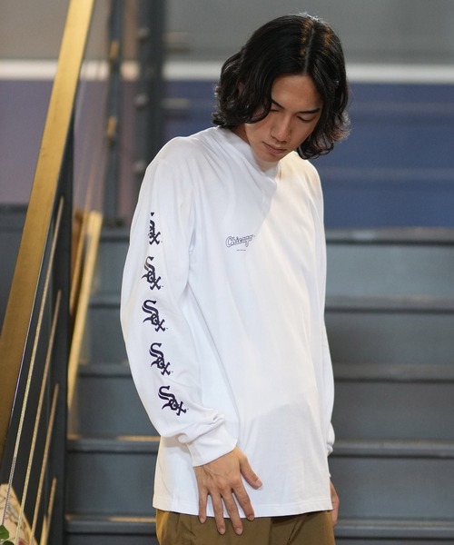 tシャツ NEW ERA/ニューエラ ロンT MLB スリーブロゴ 14324713/14450339 レディース セール】NEW ERA/ニューエラ ロンT MLB スリーブロゴ 14324713