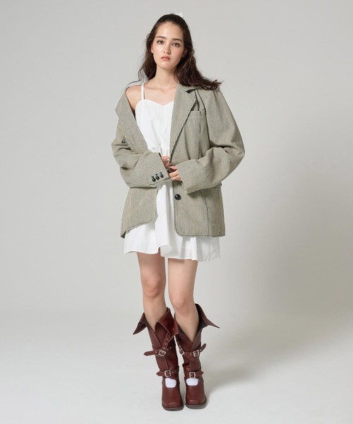 TINA：JOJUN（ティーナジョジュン） ワンピース ポケット付き ルーズ