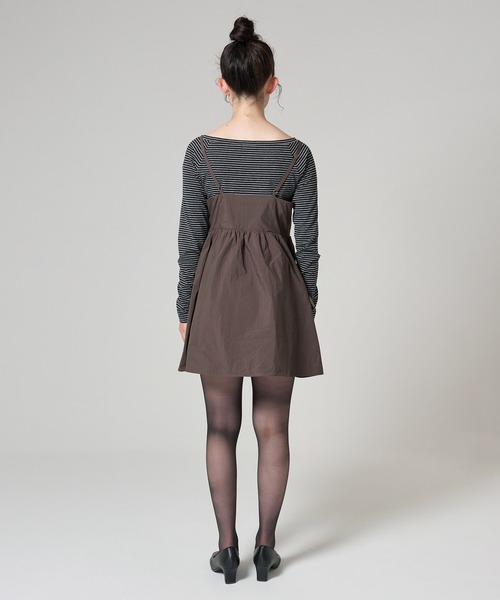 ラウンドネック ヘムフリルキャミワンピース TINA：JOJUN ラウンドネック ヘムフリルキャミワンピース TINA：JOJUN