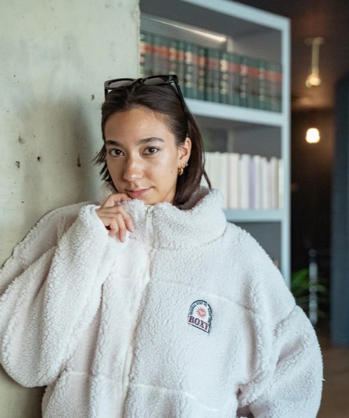 Roxy - ROXY ジャケット ブルゾン JAUNTY/ロキシーロングモコモコボアコート ROXY ブルゾン アウター BETTER THAN THE SUN/ロキシードロー
