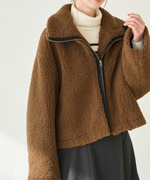新品 140 ロペピクニック ファー切り替えムートンコート アウター ジャケット ROPÉ PICNIC KIDS(ロペピクニック キッズ) / 【KIDS】フェイク
