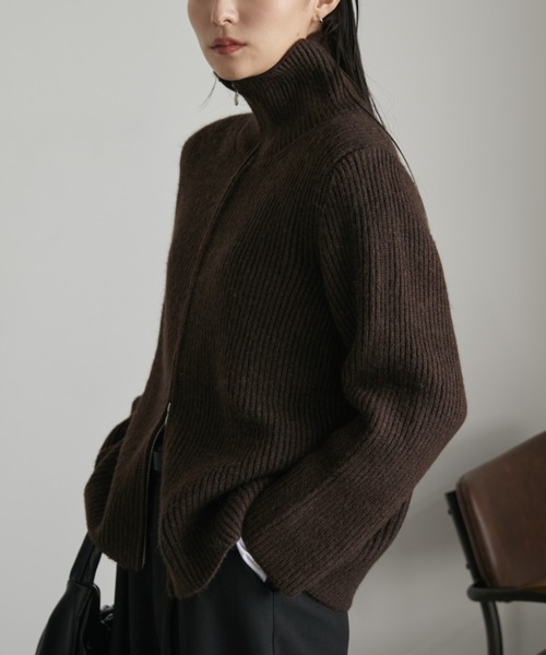 Aunt Marie's（アントマリーズ） ニット セーター リブジップ