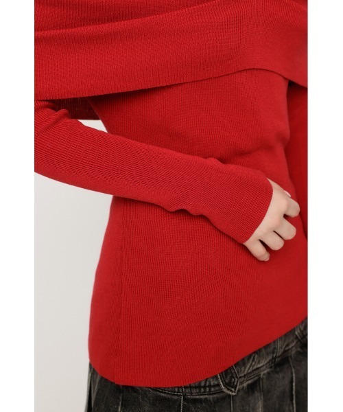 SLY ニット セーター OFF SHOULDER KNIT TOPS オフ ショルダー