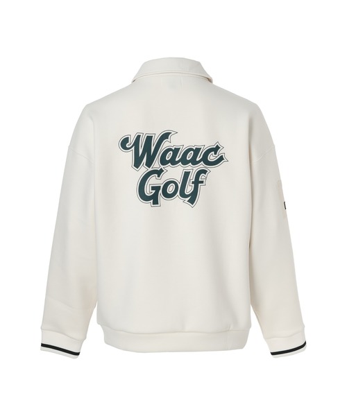 WAAC レディース　ホワイト ロゴトレーナー WAAC レディース ホワイト ロゴトレーナー