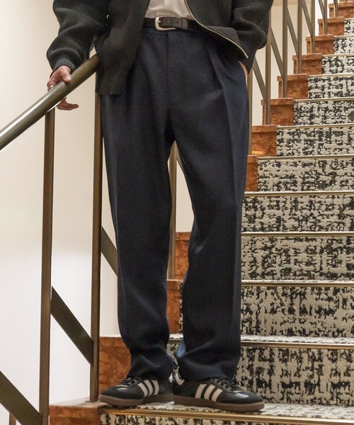 NewAnce（ニュアンス） スラックス 「NewAnce」Two Pleats Slacks