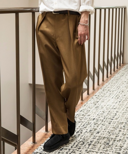 NewAnce（ニュアンス） スラックス 「NewAnce」Two Pleats Slacks