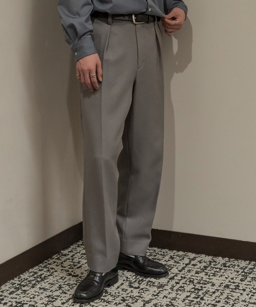 NewAnce（ニュアンス） スラックス 「NewAnce」Two Pleats Slacks