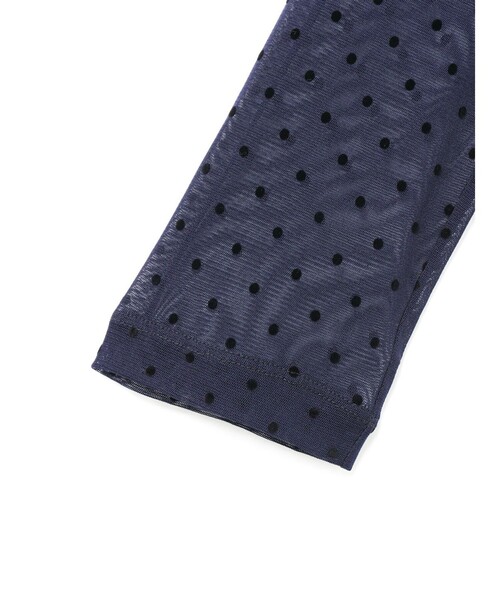 セール】mizuiro ind メッシュドットハイネックプルオーバー（T