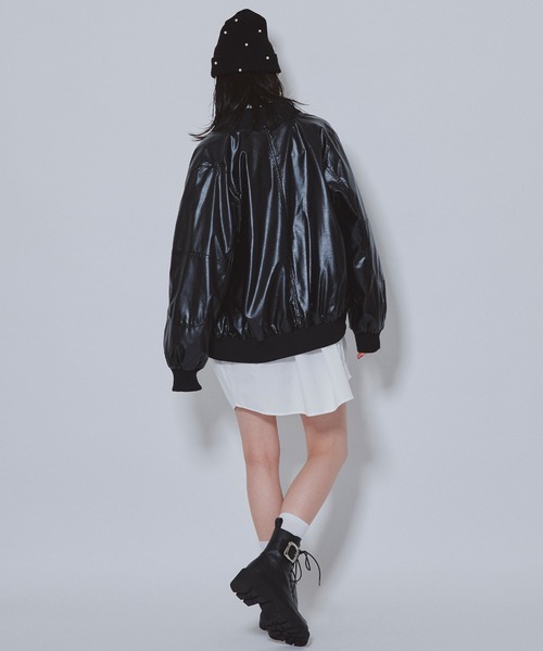 Narcissus（ナルシス） ブルゾン アウター 「MIDVEIN」フェイクレザー