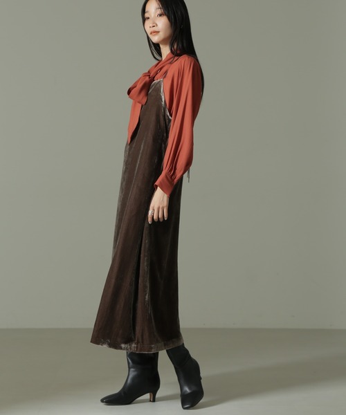 お得 新品 S size unoa ウノア バレエ トップス ベロア キャミ
