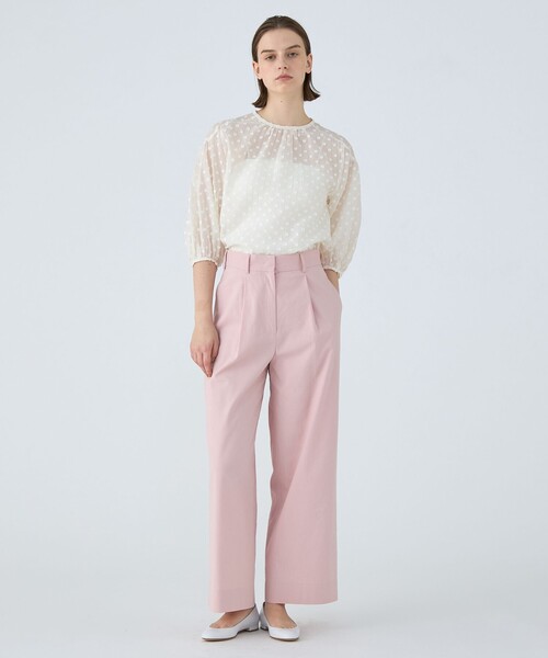 Ballsey（ボールジィ） パンツ LINOストレッチ タックパンツ