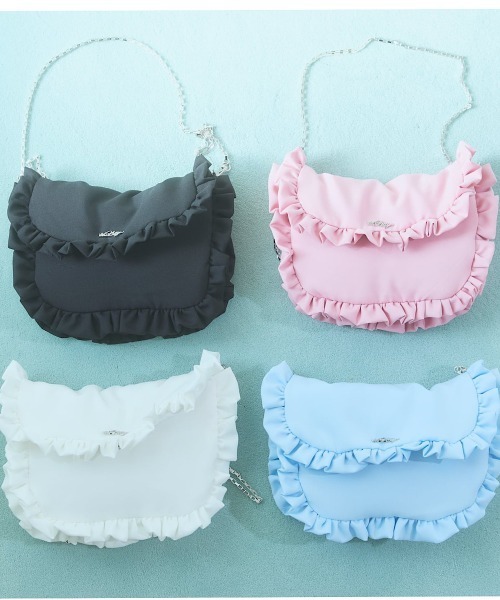 新品未使用　lilLilly　バッグ lilLilly ショルダーバッグ バッグ フリルバッグ レディース