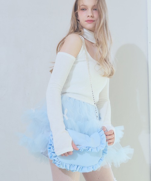 lilLilly ショルダーバッグ バッグ フリルバッグ レディース