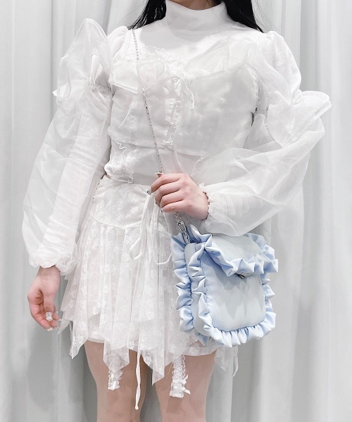lilLilly ショルダーバッグ バッグ フリルバッグ レディース