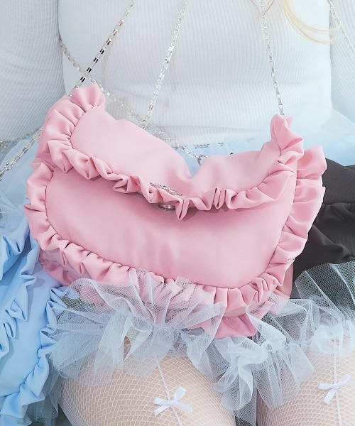 RILY ショルダーバッグ lilLilly ショルダーバッグ バッグ フリルバッグ レディース