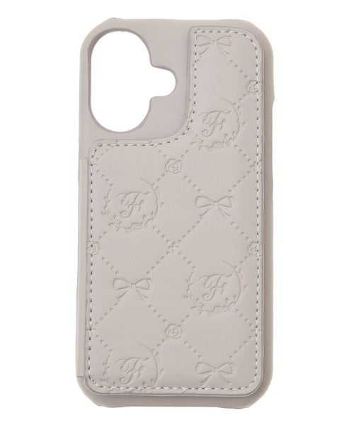 Maison de FLEUR スマホケース カードポケットミラー付き