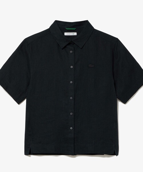 LACOSTE 「LACOSTE」 半袖シャツ 38 ヘザーグレー レディース