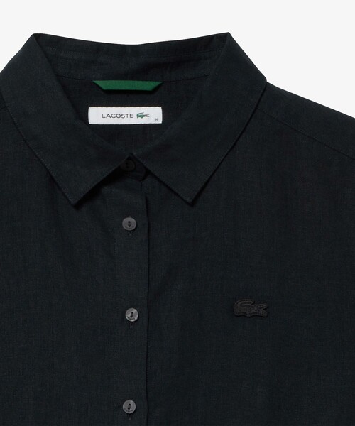 LACOSTE 「LACOSTE」 半袖シャツ 38 ヘザーグレー レディース