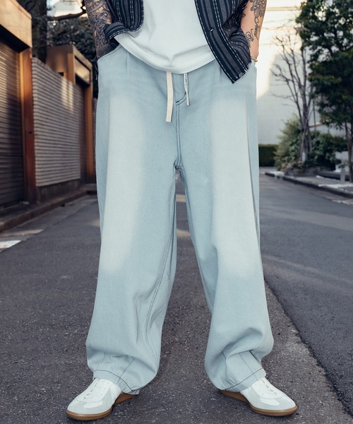Subciety（サブサエティ） ジーンズ Light denim wide pants メンズ