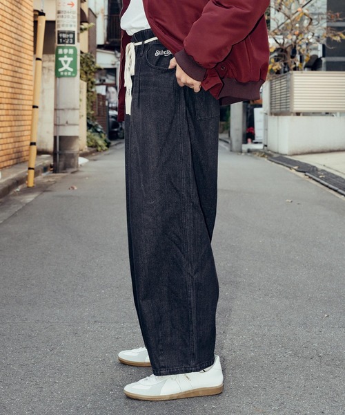 Subciety（サブサエティ） ワイドパンツ ジーンズ Light denim wide
