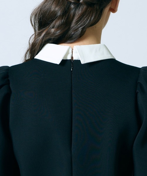 Sov. tシャツ パフスリーブダンボールニットプルオーバー レディース