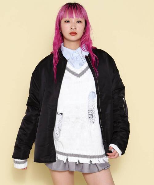 「NORA」 ブルゾン F ブラック レディース_画像2