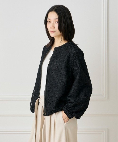 INED ブルゾン アウター レースブルゾン「セットアップ対応