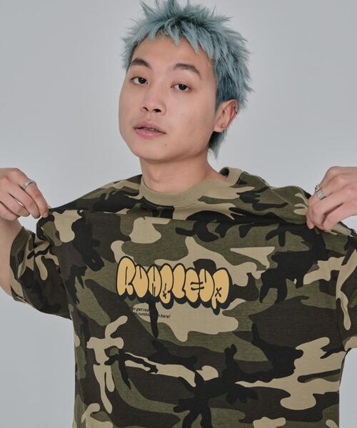 WEGO（ウィゴー） tシャツ WEGO/カモフラグラフィックT メンズ
