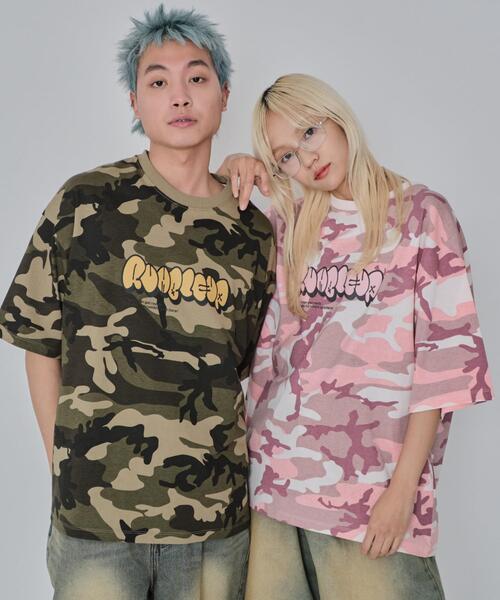 WEGO（ウィゴー） tシャツ WEGO/カモフラグラフィックT メンズ