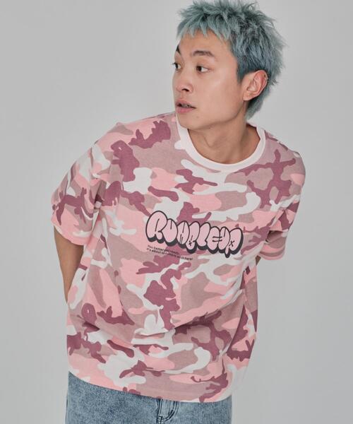 WEGO（ウィゴー） tシャツ WEGO/カモフラグラフィックT メンズ