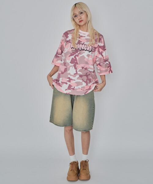 WEGO（ウィゴー） tシャツ WEGO/カモフラグラフィックT メンズ