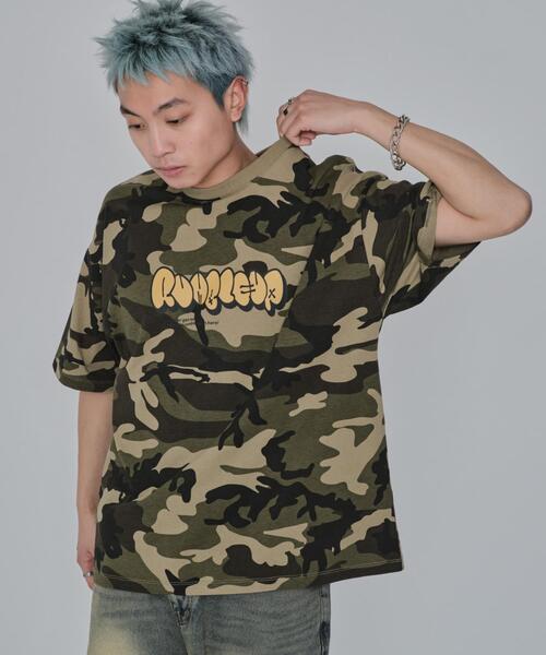 WEGO（ウィゴー） tシャツ WEGO/カモフラグラフィックT メンズ