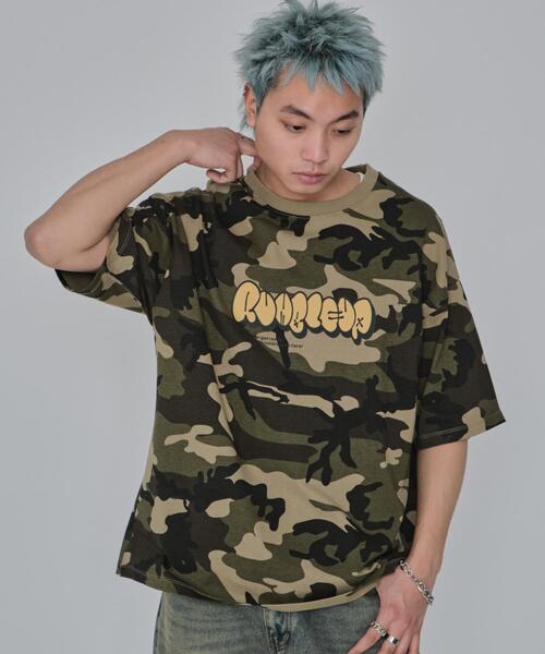 WEGO（ウィゴー） tシャツ WEGO/カモフラグラフィックT メンズ