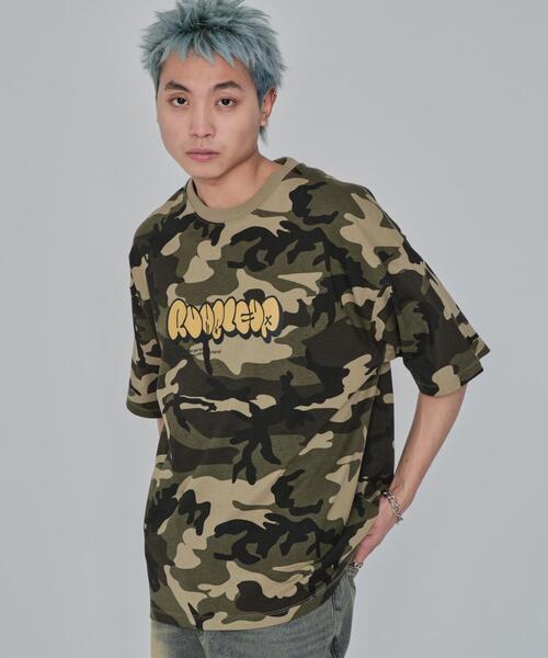 WEGO（ウィゴー） tシャツ WEGO/カモフラグラフィックT メンズ