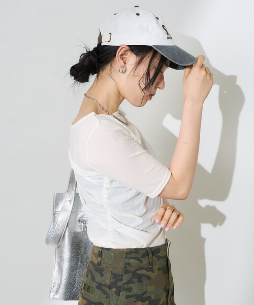 FREAK'S STORE（フリークスストア） tシャツ 半袖 ギャザートップス