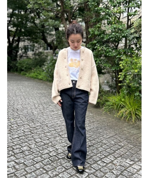 Mila Owen（ミラオーウェン） ノーカラージャケット 1 ネイビー