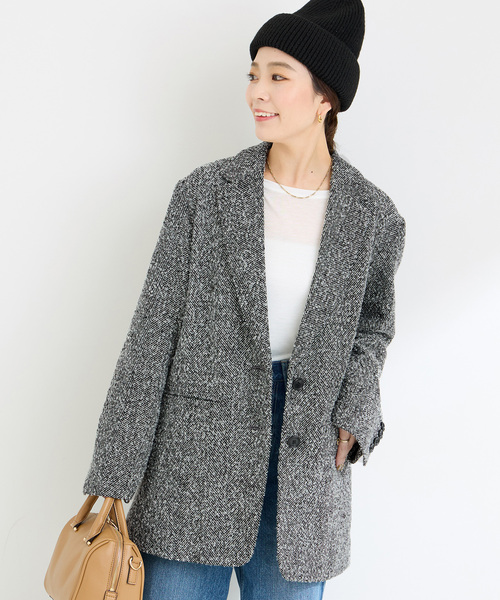 【Simplicite】ツイードジャケット B.C STOCK（ベーセーストック） 「Simplicite」ツイードジャケット